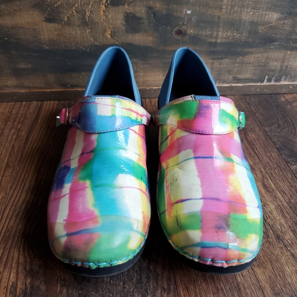 Rocky 4 Eur Sole Healthcare 3” Multi Color Slip Resistant Clog Size 6/6.5 - Picture 3 of 7